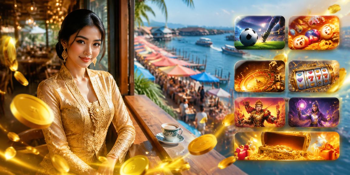 Wanita Malaysia berpakaian kebaya menggunakan platform pertaruhan dalam talian